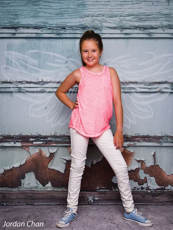 Angel Wings Garage Photography Backdrop