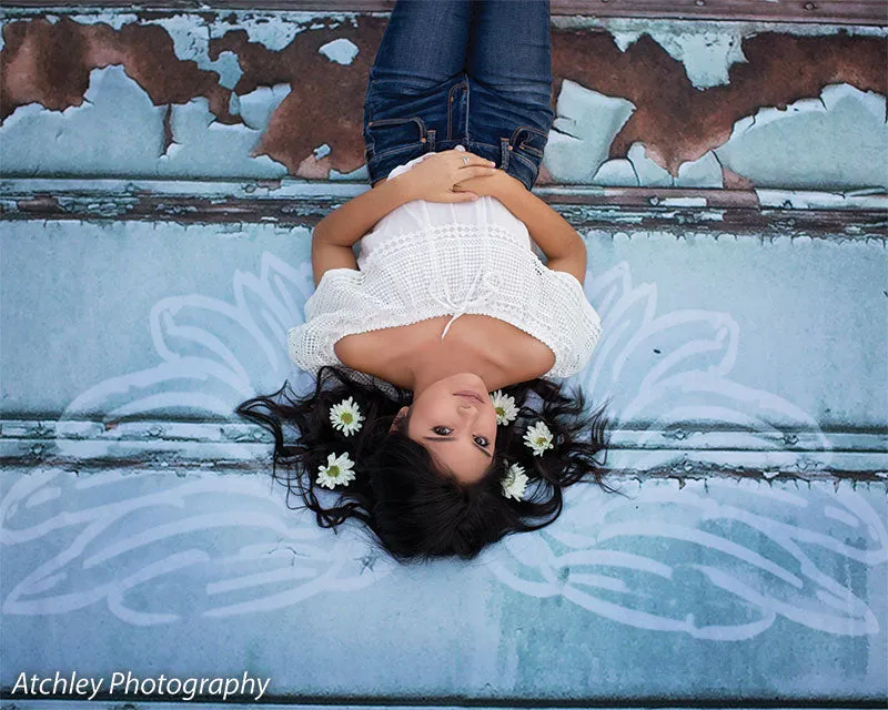 Angel Wings Garage Photography Backdrop