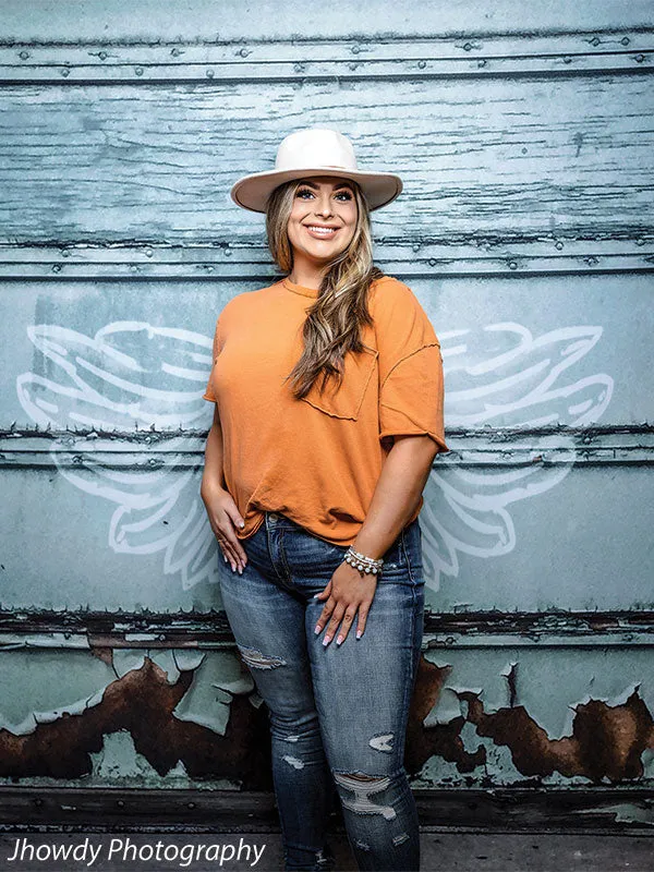 Angel Wings Garage Photography Backdrop