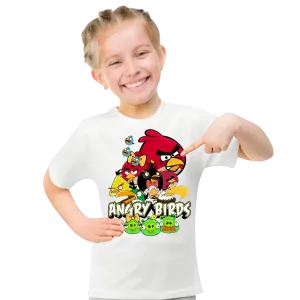 Angry Birds Printed T Shirt For Kids