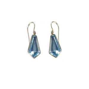 Beautiful 14k Gold Topaz Earrings Sky Blue