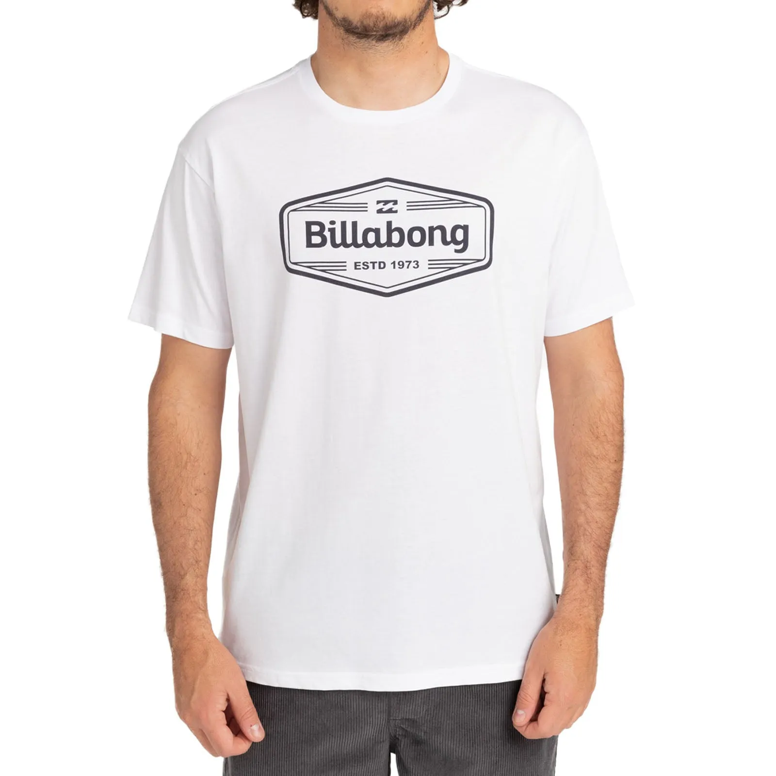 Billabong Mens Trademark Short Sleeve Cotton T-Shirt Top Tee