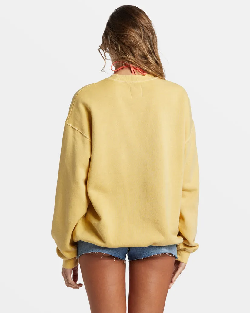 Billabong Ride In Oversized Crewneck Sweatshirt