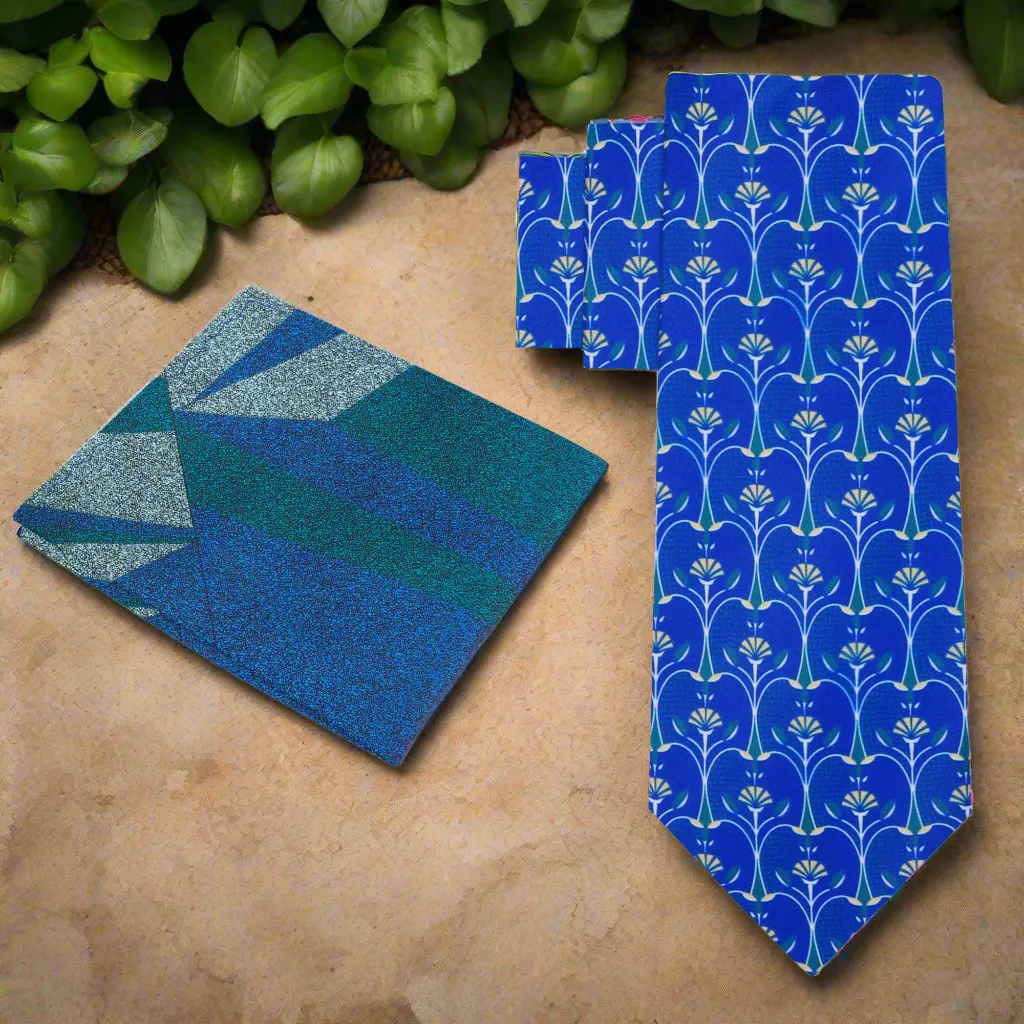 Blue Apple Slice Necktie