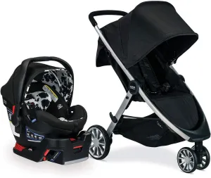 Britax B-Lively & B-Safe Ultra Travel System - Cowmooflage