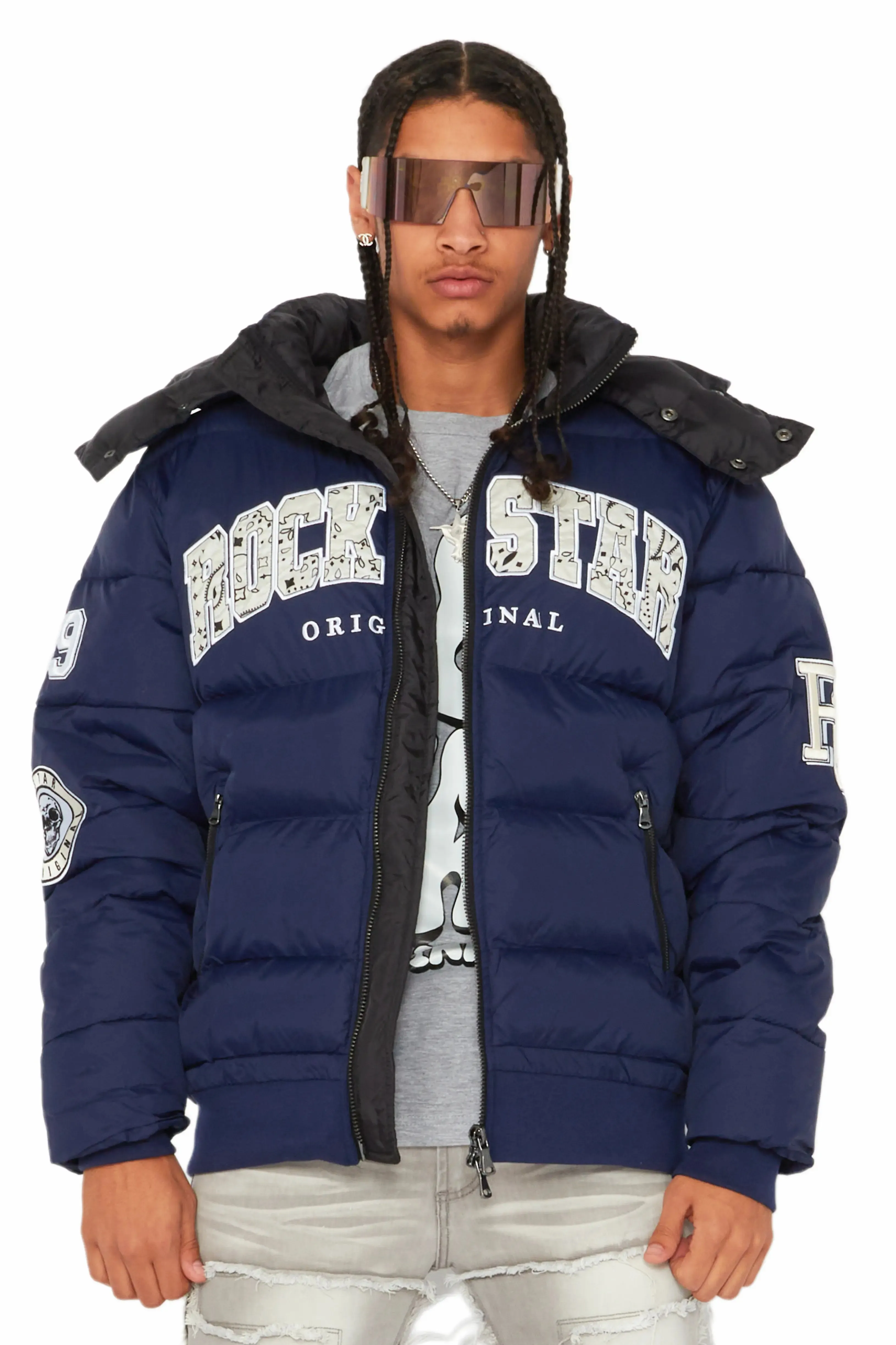 Bronx Navy Heavy Puffer Jacket