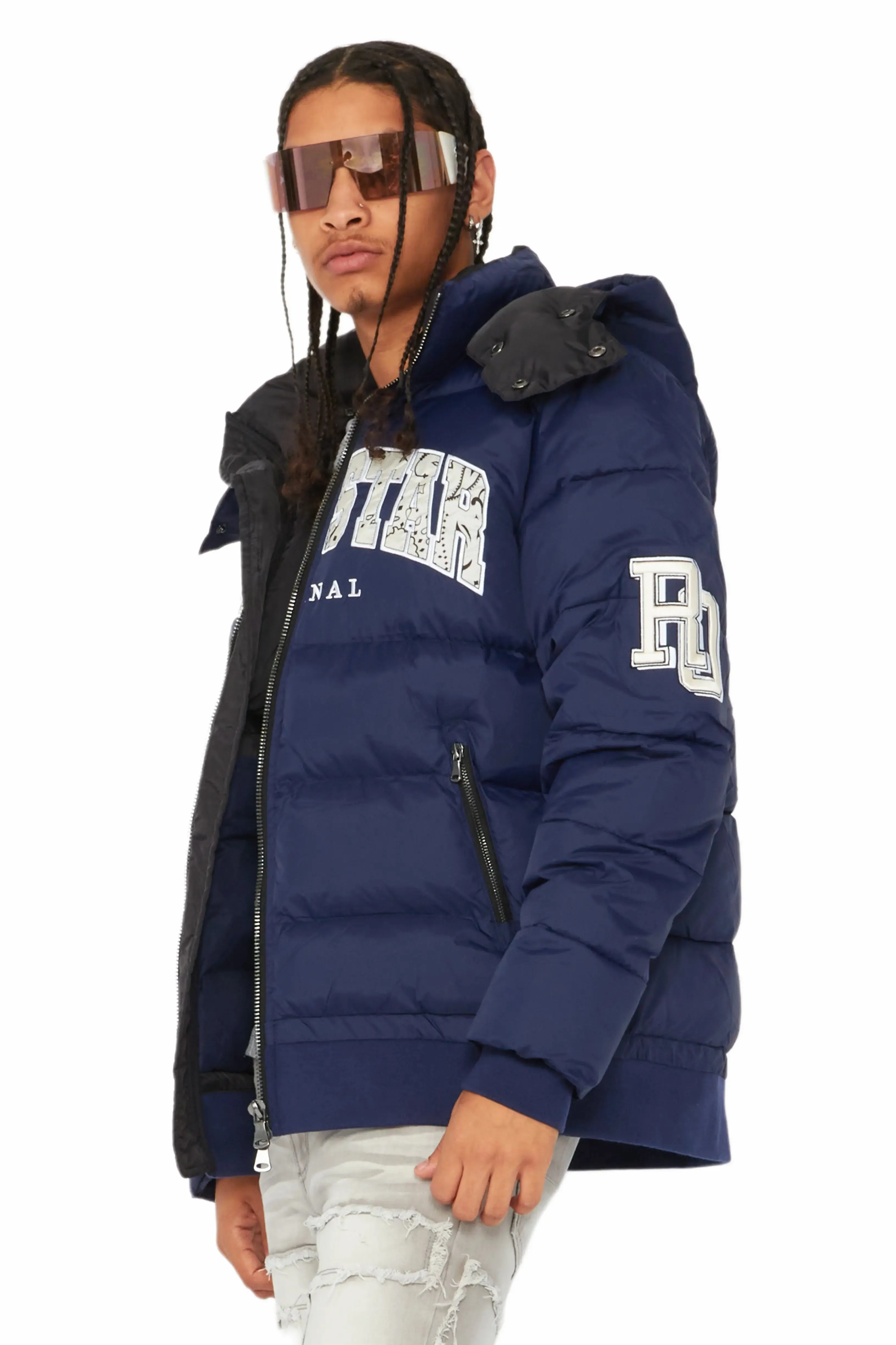 Bronx Navy Heavy Puffer Jacket