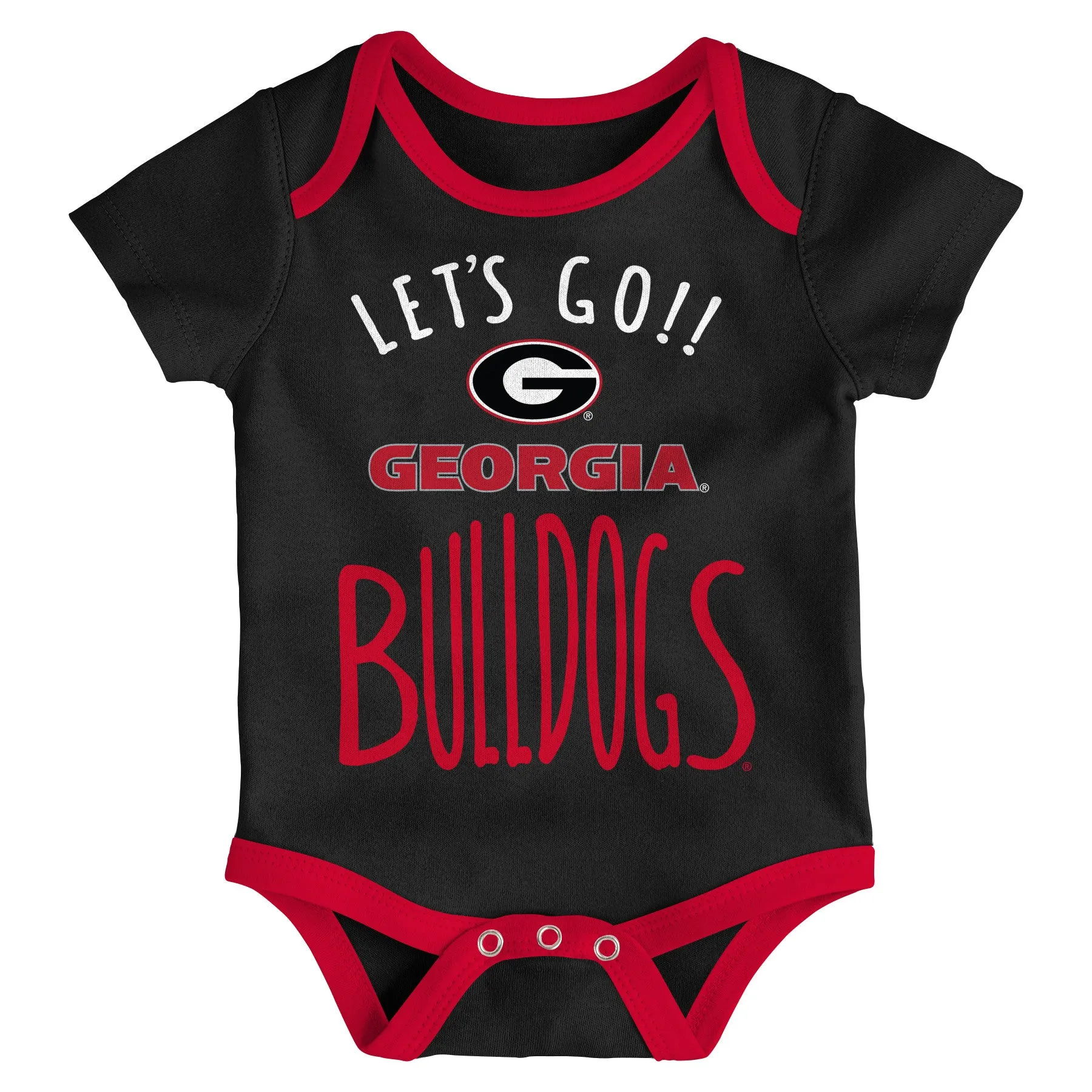 Bulldogs Let's Go 3-Pack Bodysuit Set