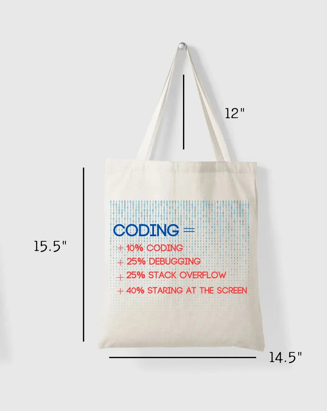 Coding -  Canvas Reusable Bags