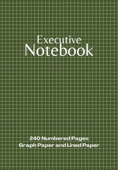 Coil Bound Executive Graph Paper Notebook with 240 Numbered Pages