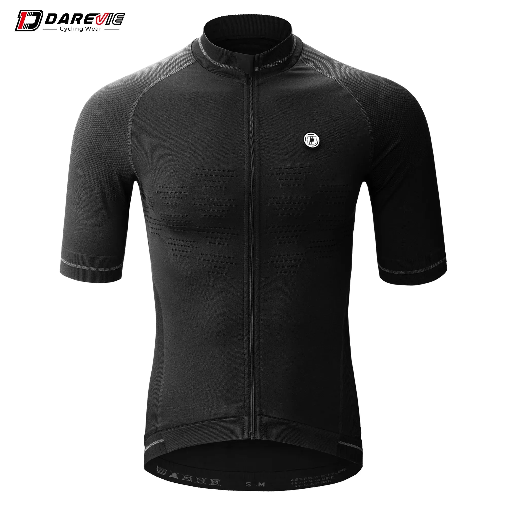 DAREVIE Cycling Jersey Compression Seamless Cycling Shirt Breathable Quick Dry Man Cycling Maillot Reflective Unsex MTB Jersey