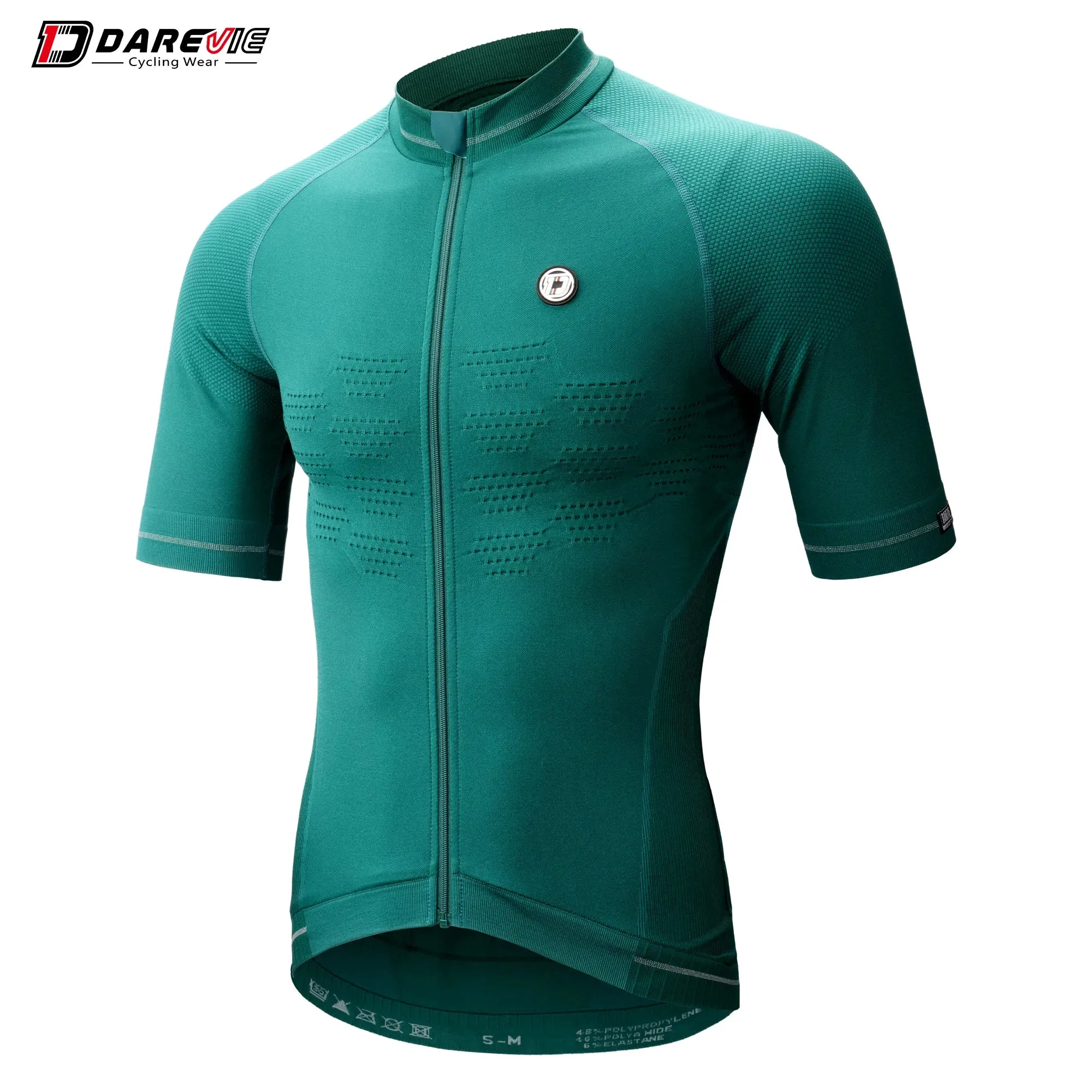 DAREVIE Cycling Jersey Compression Seamless Cycling Shirt Breathable Quick Dry Man Cycling Maillot Reflective Unsex MTB Jersey