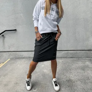 Dark grey ULTIMATE jogger skirt