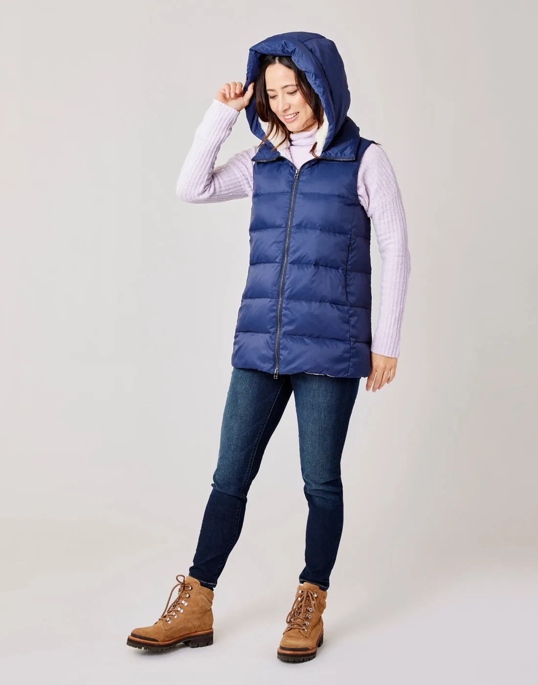 Davos Down Vest: Navy - FINAL SALE