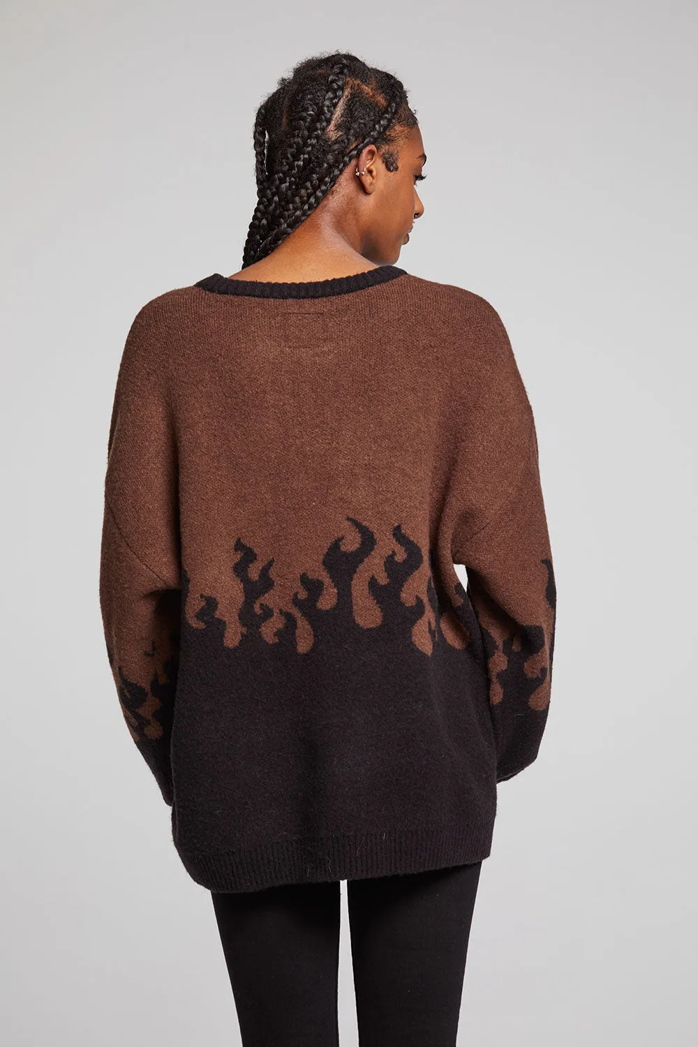 Foxy Sweater Flames Golden Pullover