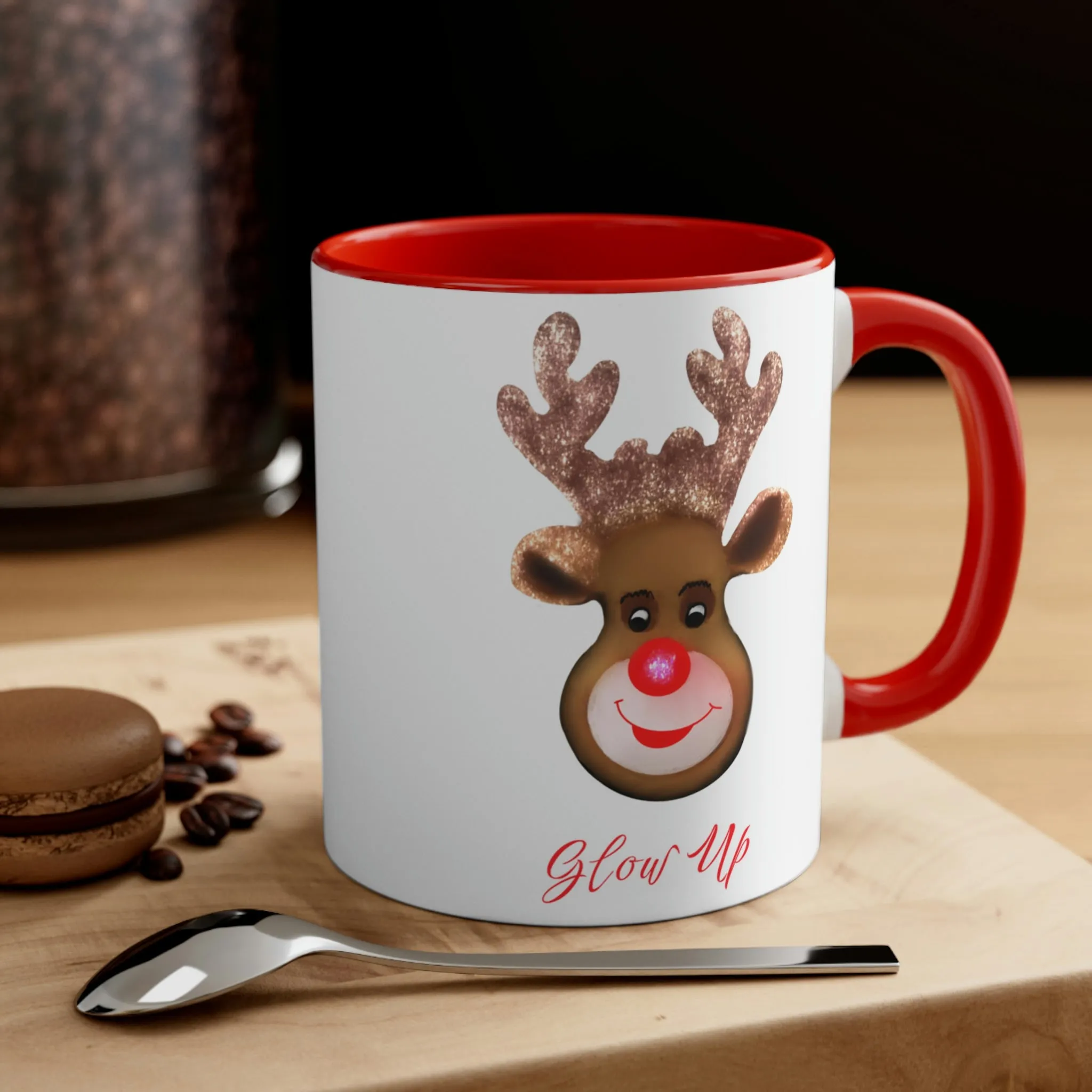 Glow Up Christmas Cheer Coffee Mug, 11oz