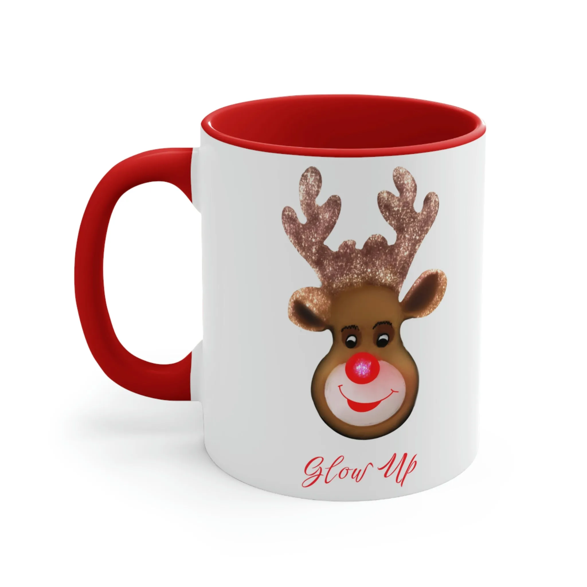 Glow Up Christmas Cheer Coffee Mug, 11oz