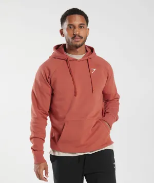 Gymshark Crest Hoodie - Persimmon Red