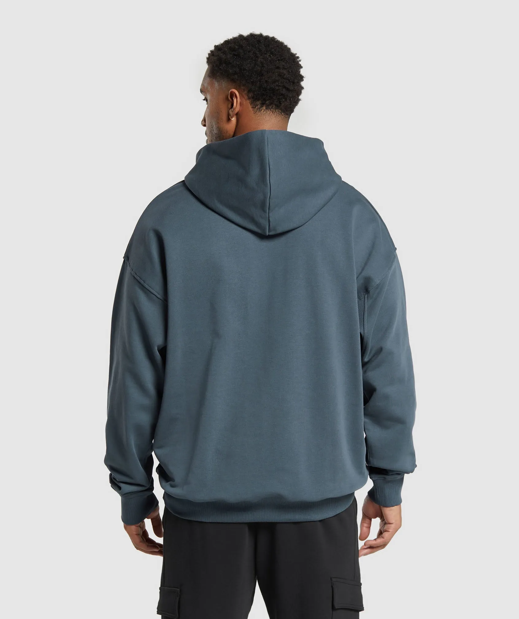 Gymshark Rest Day Essentials Hoodie - Titanium Blue