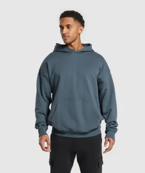 Gymshark Rest Day Essentials Hoodie - Titanium Blue