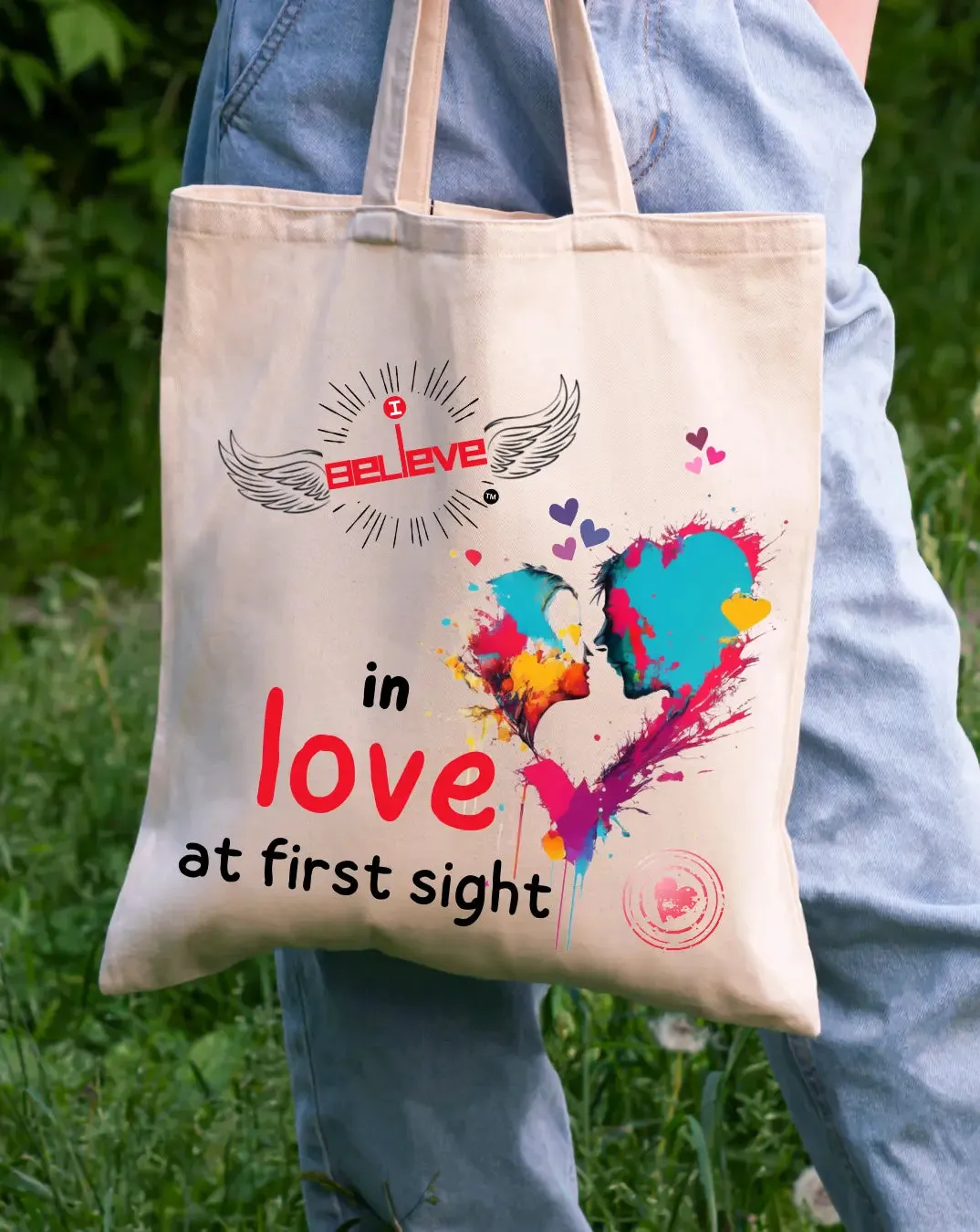 I Believe in Love Daily Thaila -  Canvas Reusable Bags