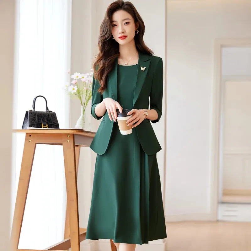 Joskaa hoco dresses Elegant Professional Women Suit Fashionable Minimalist Style to Show the Workplace Style Dress with Blazer New in Matching Sets