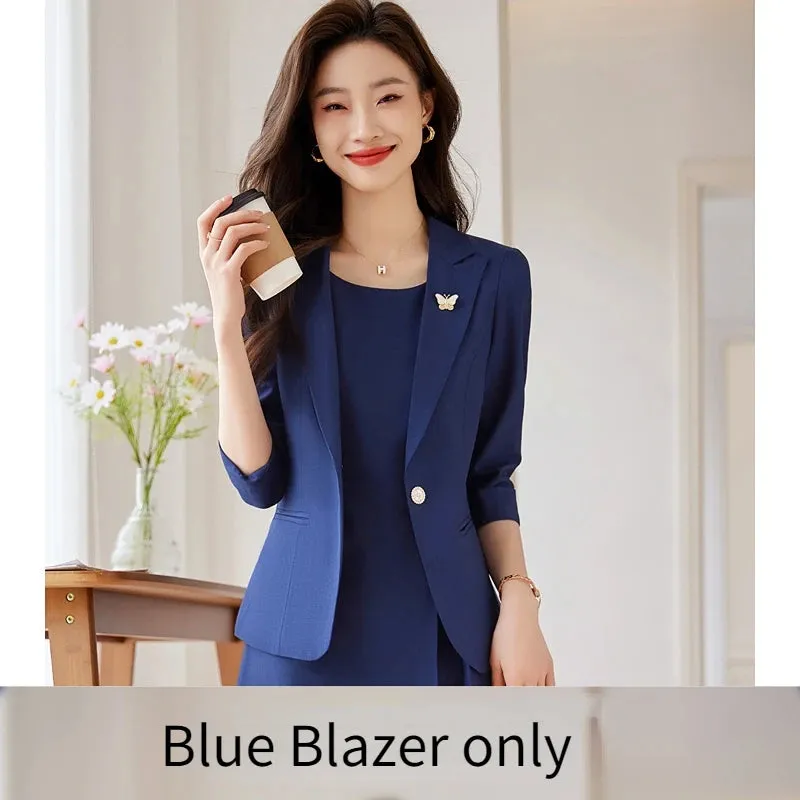 Joskaa hoco dresses Elegant Professional Women Suit Fashionable Minimalist Style to Show the Workplace Style Dress with Blazer New in Matching Sets