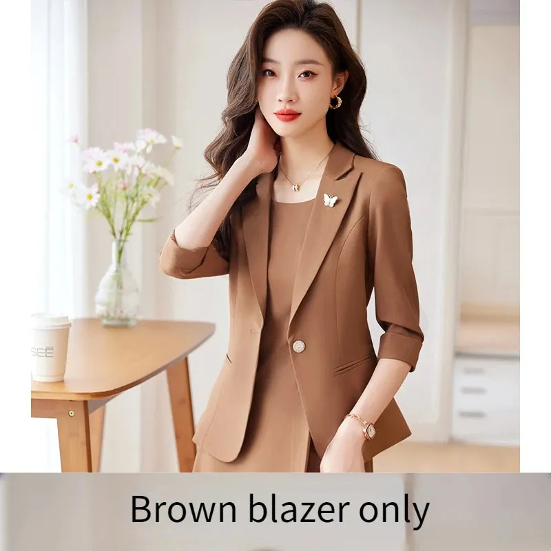 Joskaa hoco dresses Elegant Professional Women Suit Fashionable Minimalist Style to Show the Workplace Style Dress with Blazer New in Matching Sets