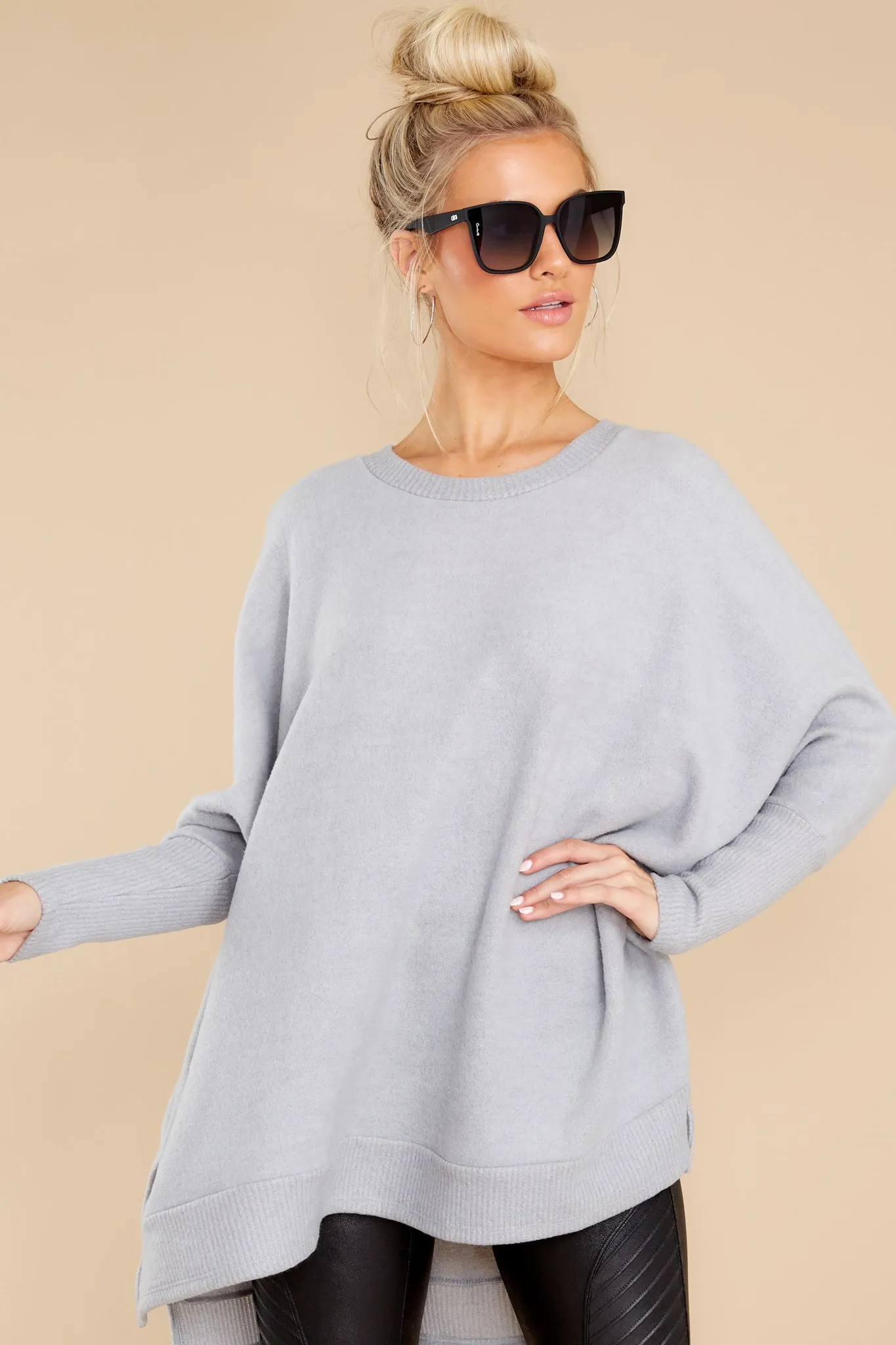 Just What I Need Heather Grey Top