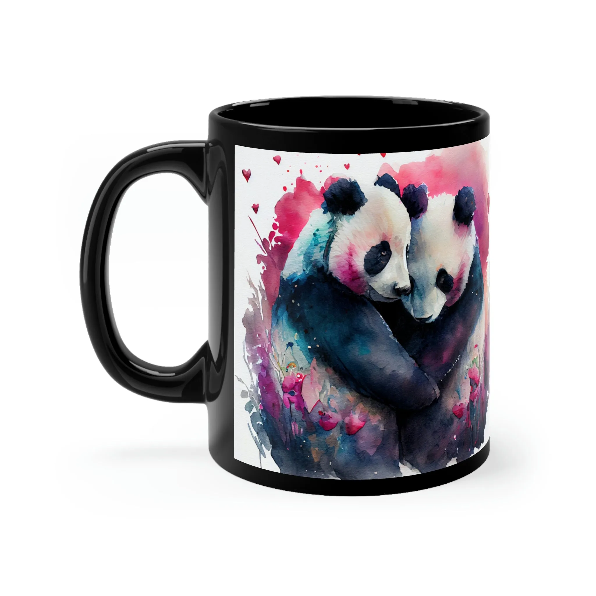 Panda 06 - Black Mug 11oz