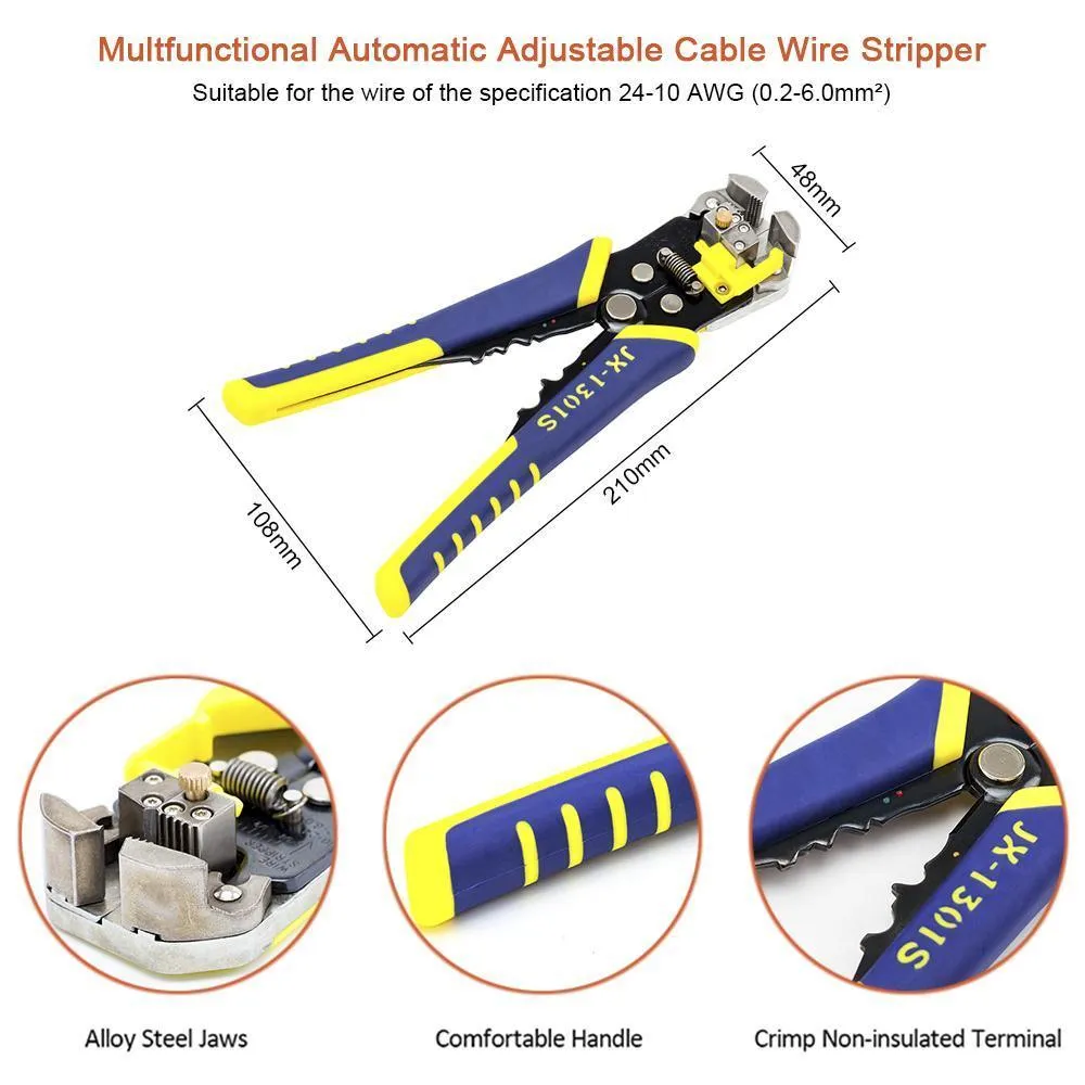 Paron JX-D5301S Multifunctional Ratchet Crimping Tool Wire Strippers Terminals Pliers Kit