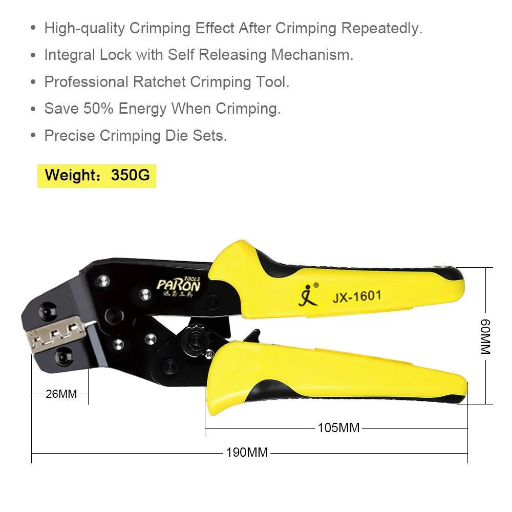 Paron JX-D5301S Multifunctional Ratchet Crimping Tool Wire Strippers Terminals Pliers Kit