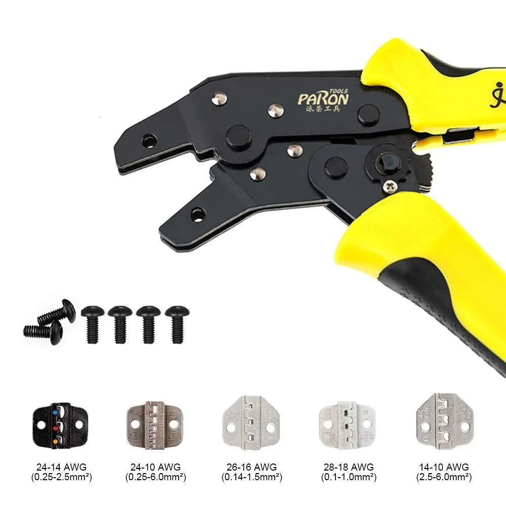 Paron JX-D5301S Multifunctional Ratchet Crimping Tool Wire Strippers Terminals Pliers Kit