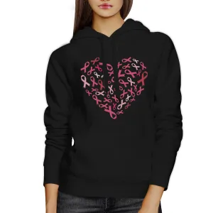 Pink Ribbon Heart Hoodie