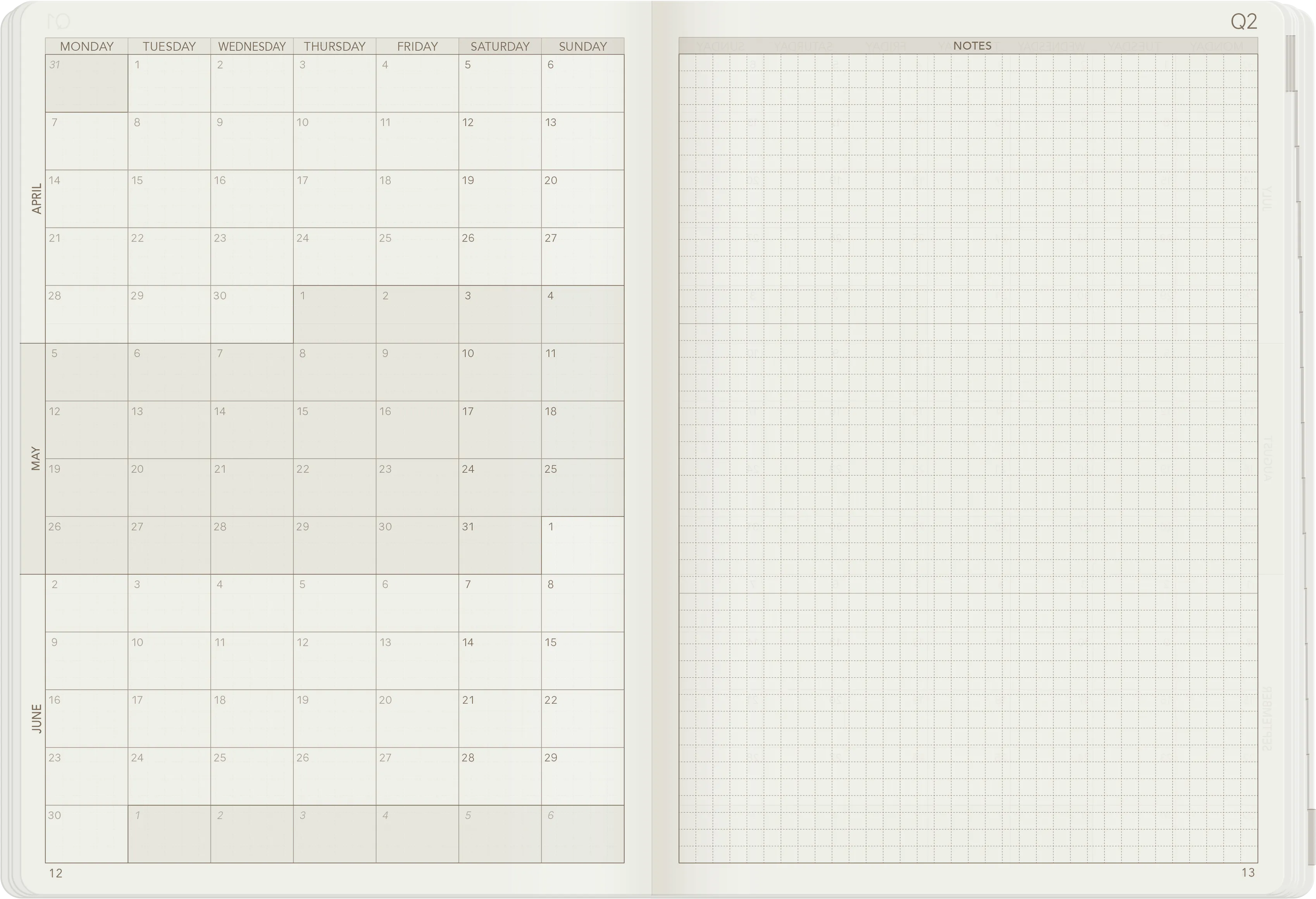 PRE-ORDER | 2025 A5 Weekly Planner | 52gsm Tomoe River Paper | Core | Unstacked Weekends