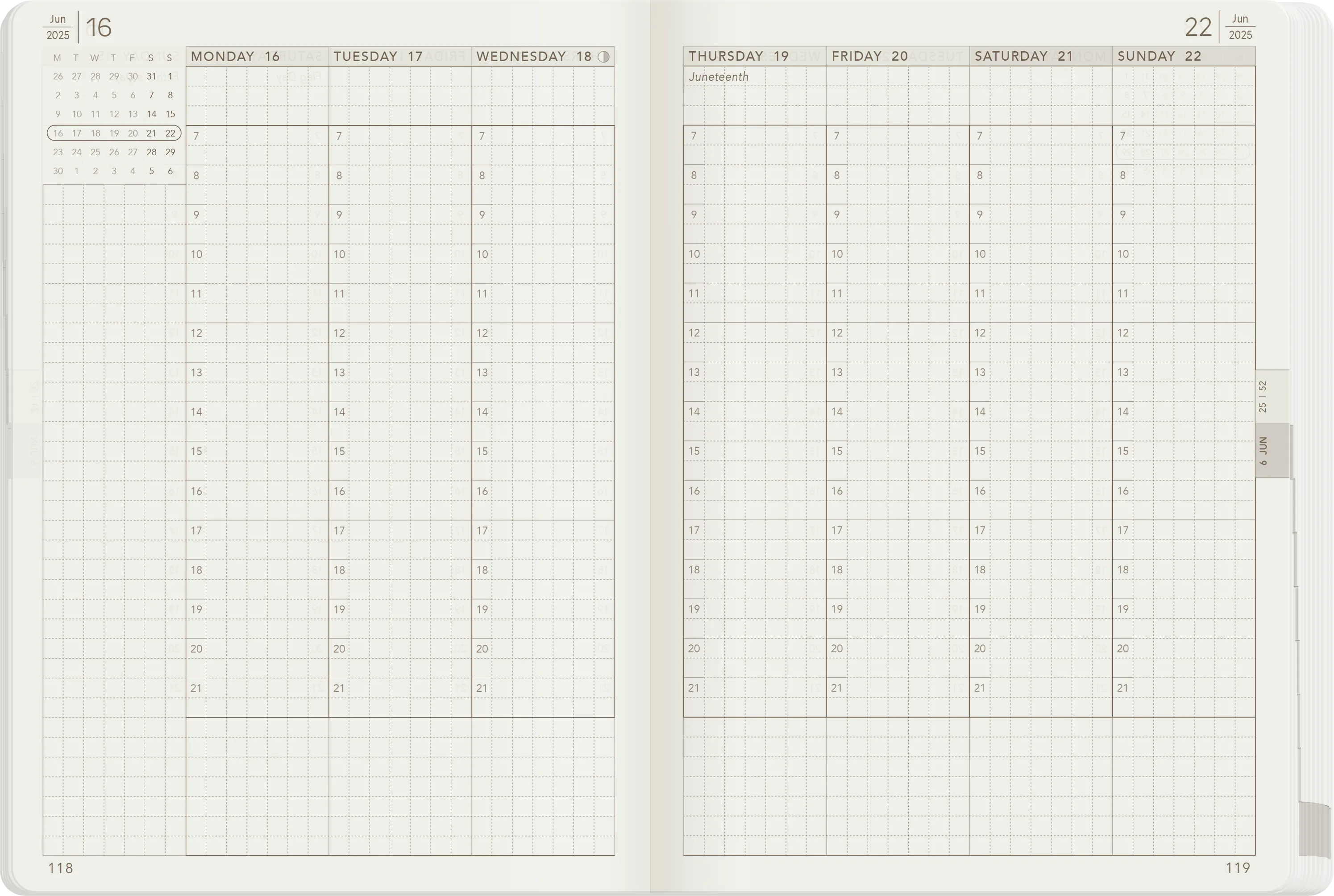 PRE-ORDER | 2025 B6 Weekly Planner | 52gsm Tomoe River Paper | All-in-One | Unstacked Weekends