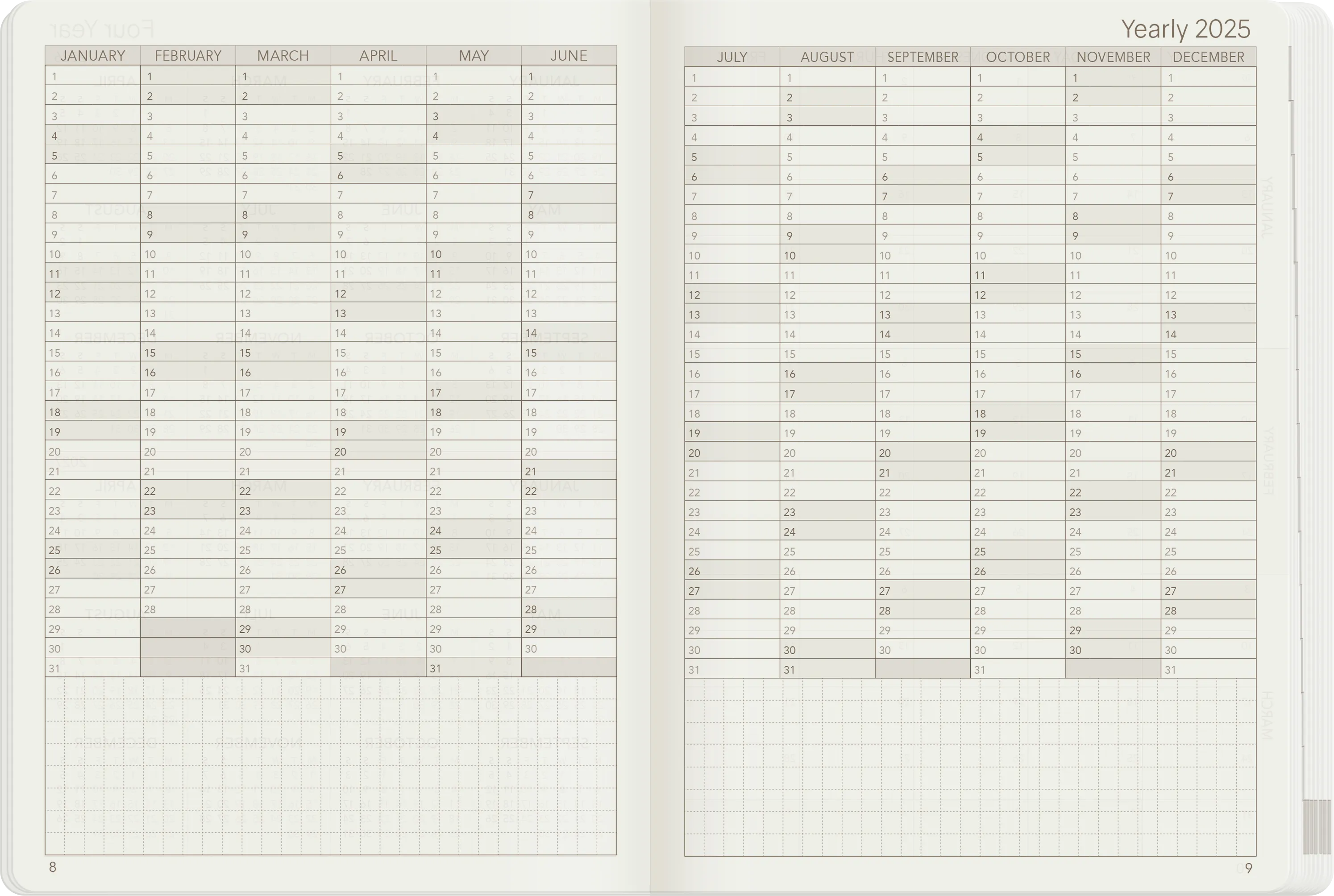 PRE-ORDER | 2025 B6 Weekly Planner | 52gsm Tomoe River Paper | All-in-One | Unstacked Weekends