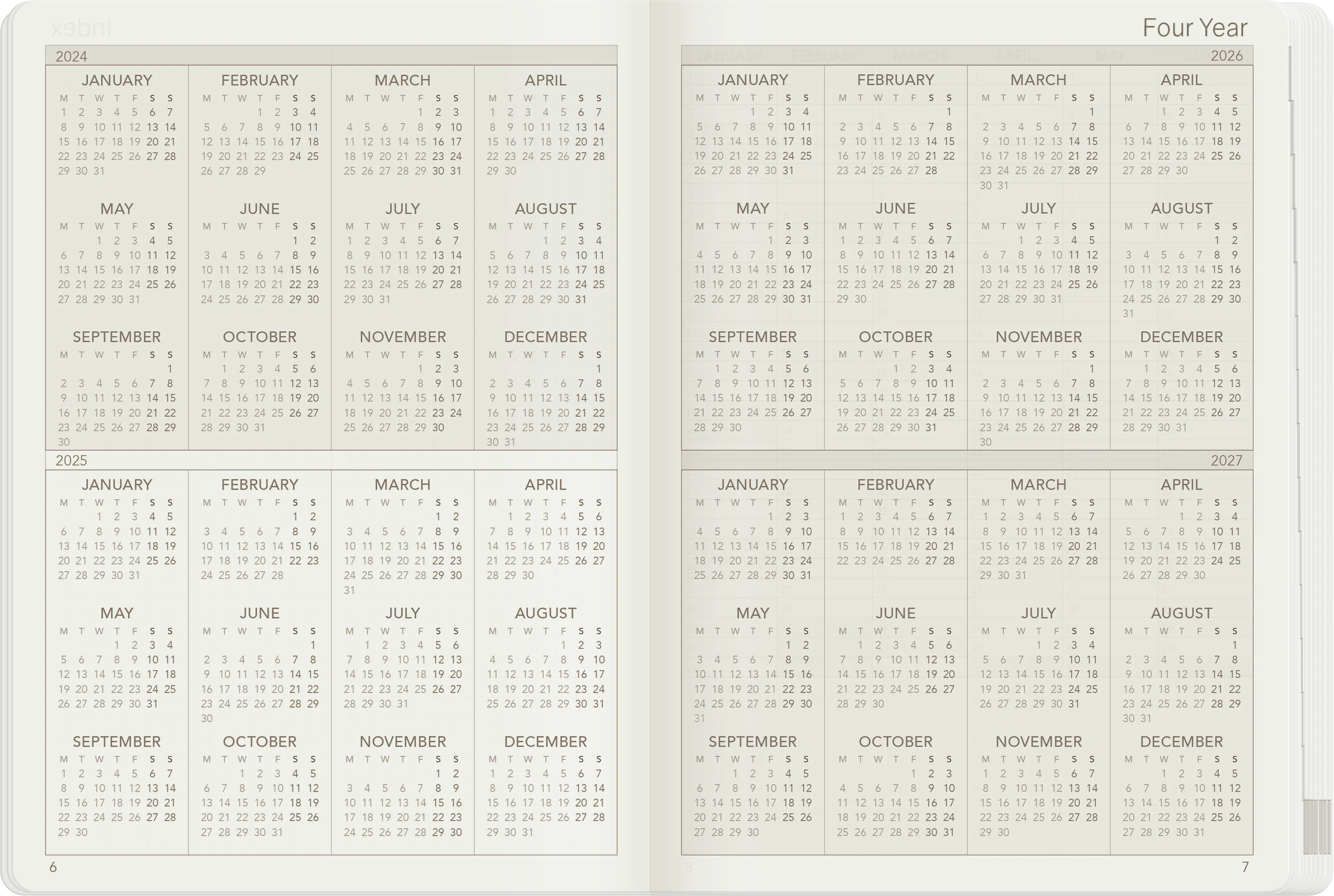 PRE-ORDER | 2025 B6 Weekly Planner | 52gsm Tomoe River Paper | All-in-One | Unstacked Weekends