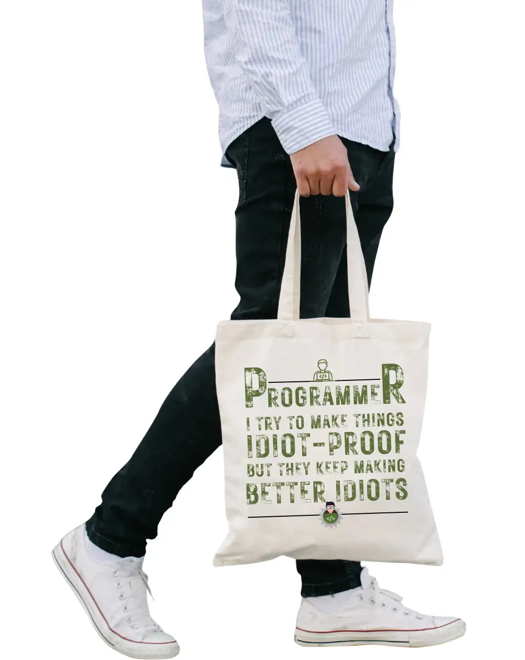 Programmer -  Canvas Reusable Bags