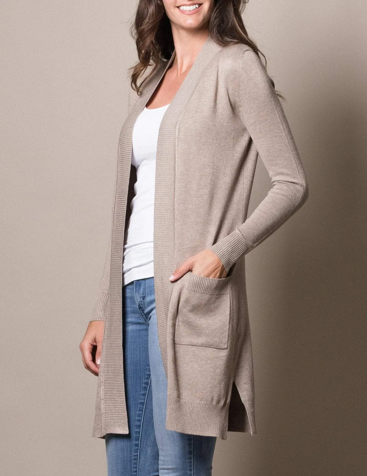 Retro Long Cardigan Wrap - Plus Sizes