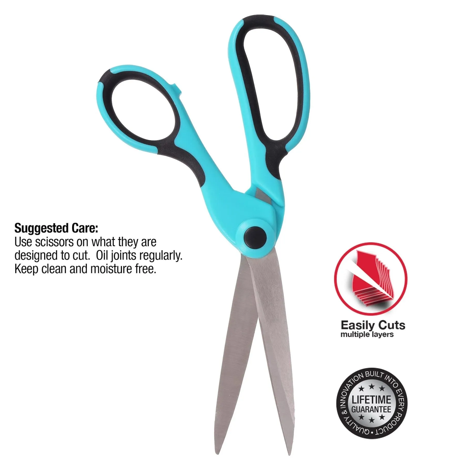 SINGER® 9.5 inch ProSeries™ Heavy-Duty Bent Scissors with Comfort Grip