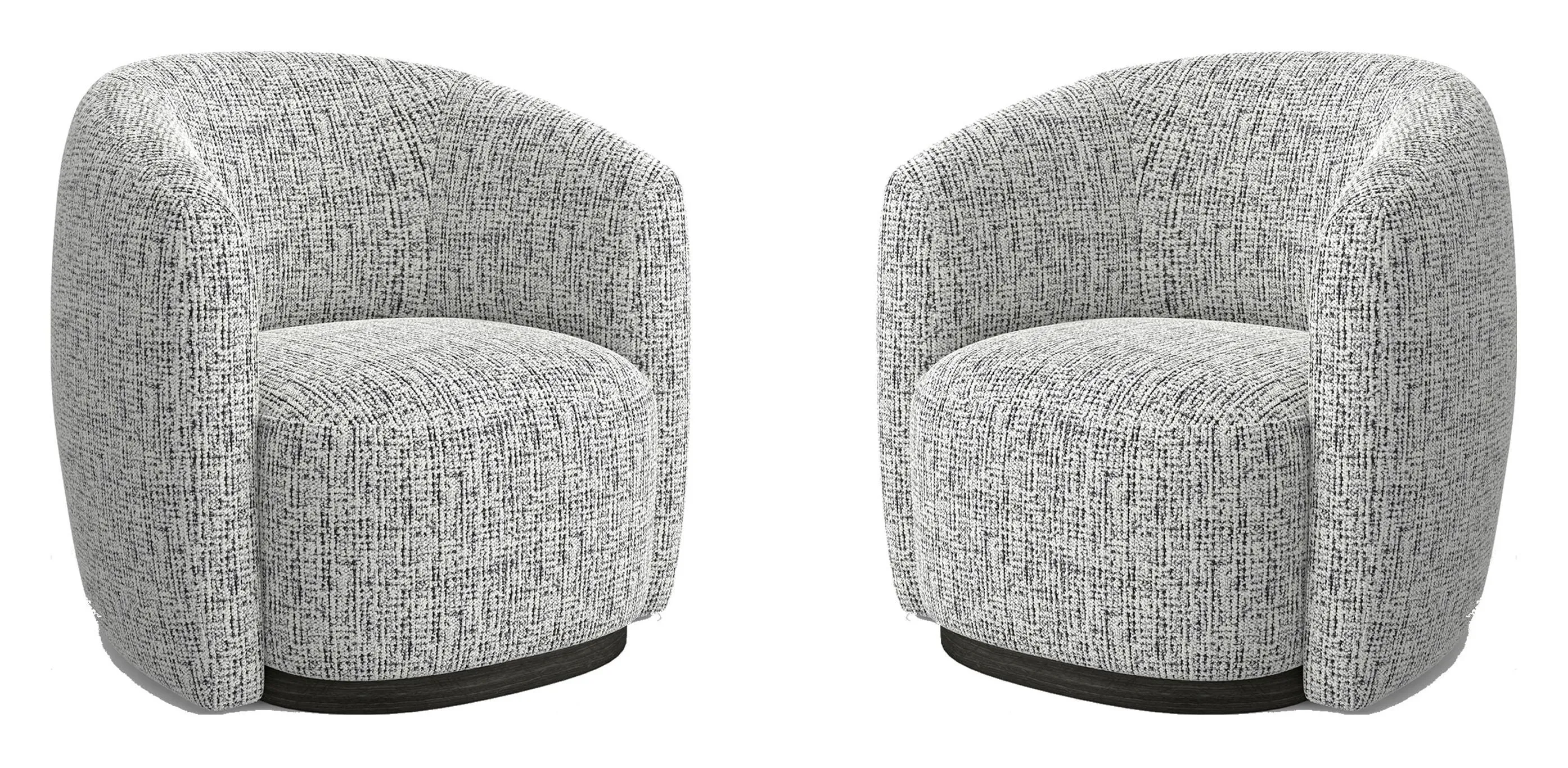 Tatum - Swivel Accent Chair (Set of 2) - Nightshade