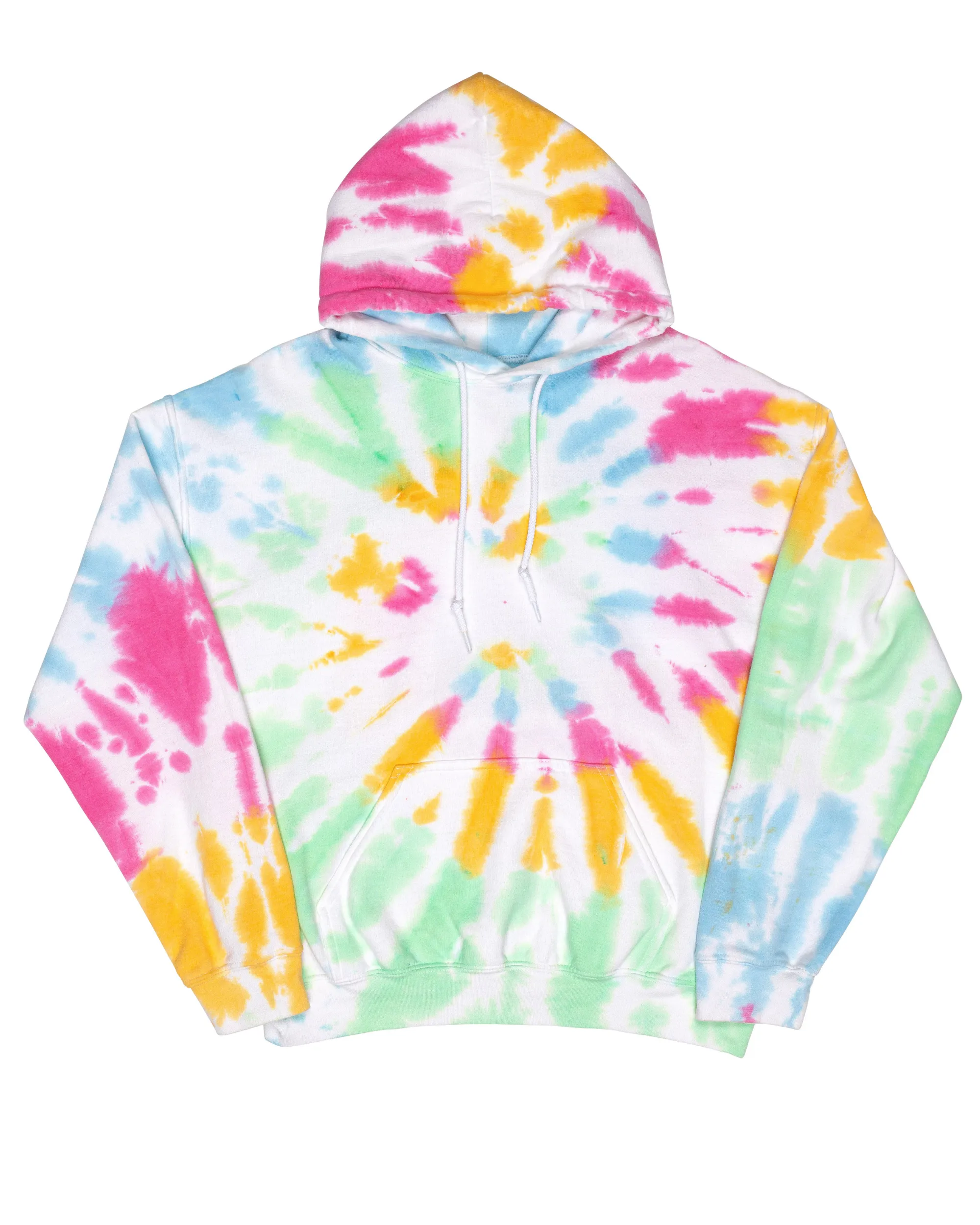 Tie Dye Essential Fleece Hoodie - Devine Spiral