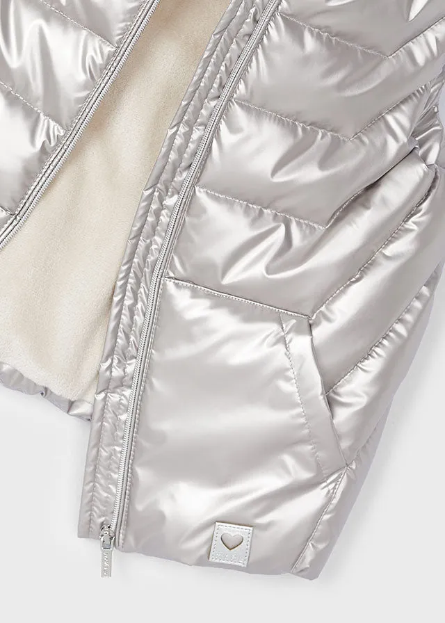 White Gold Girl’s Padded Vest - Select Size