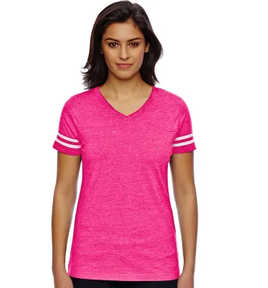 Women's Football T-Shirts | Women's V Neck T-Shirts - Pink