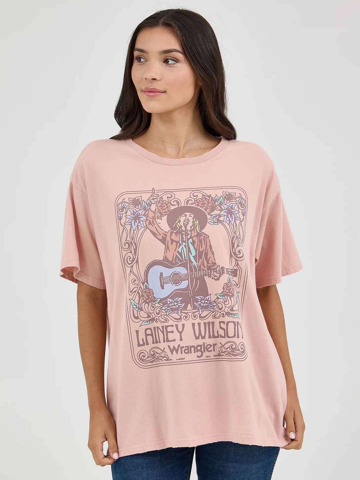 Women's Wrangler 112361044 Oversized Lainey Wilson Tee Shirt