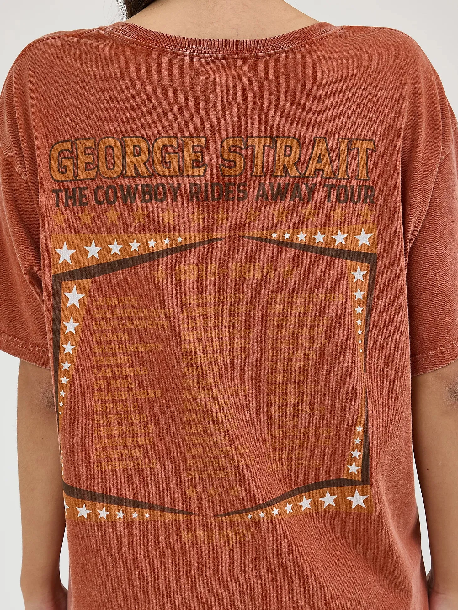 Women's Wrangler 112361081 Oversized George Strait Tee Shirt